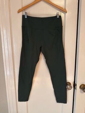 Fabletics Butt Sculpting High-Waist Dark Green Active Leggings